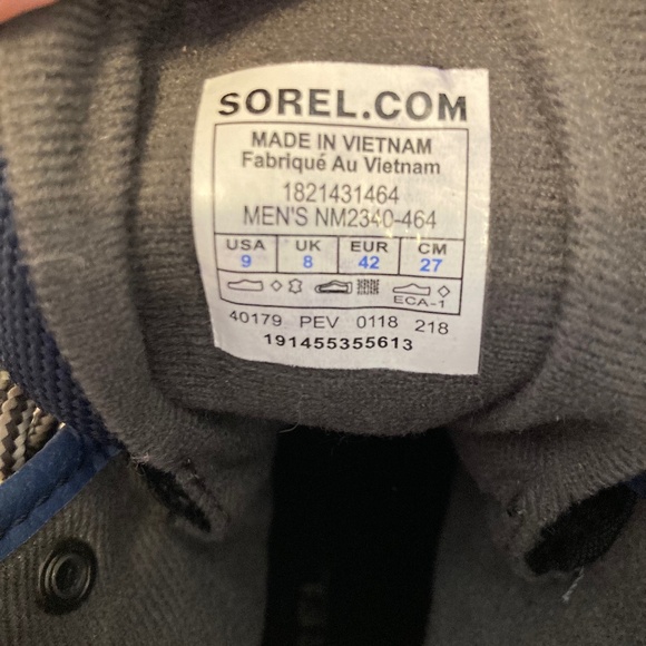 Sorel Cheyanne II Blue Winter Boots. Mens 9. main image 4